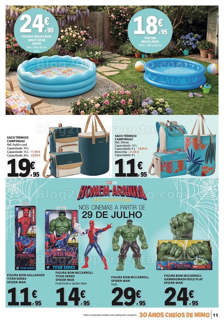 Antevisão Folheto E-LECLERC Bazar Oportunidades Promoções de 30 julho a 12 agosto